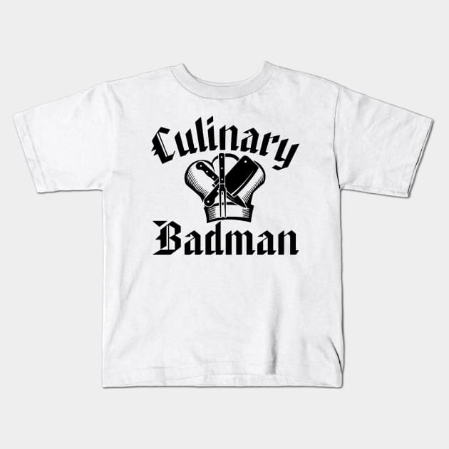 Culinary Badman Kids T-Shirt by Mariteas